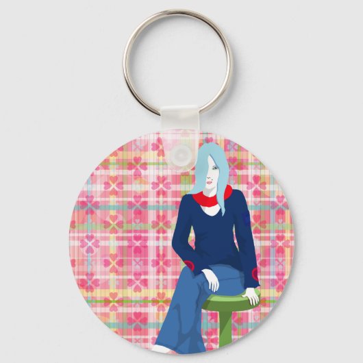 考えるの キーホルダー (正面)