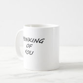 考えるの コーヒーマグカップ (正面左)