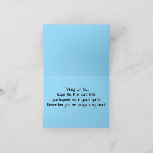 考えるの サンキューカード (内部)