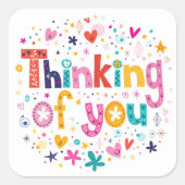 考えるの スクエアシール (正面)