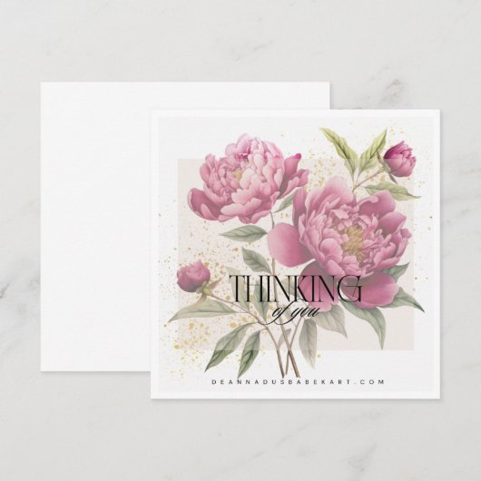 考えるの ノートカード (正面/裏面)