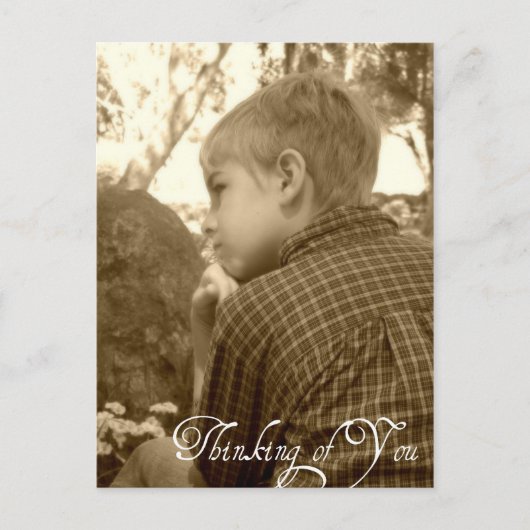 考えるの ポストカード (正面)