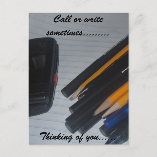 考えるの ポストカード (正面)