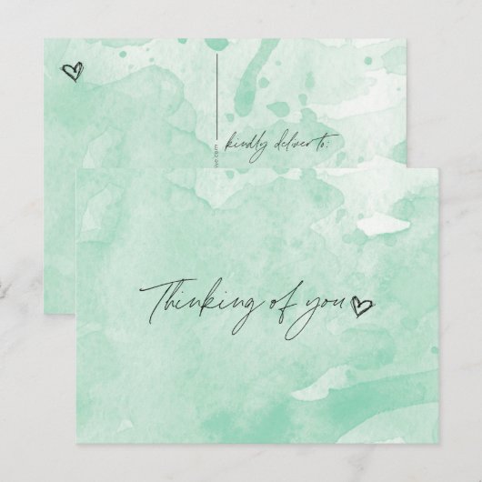 考えるの ポストカード (正面/裏面)