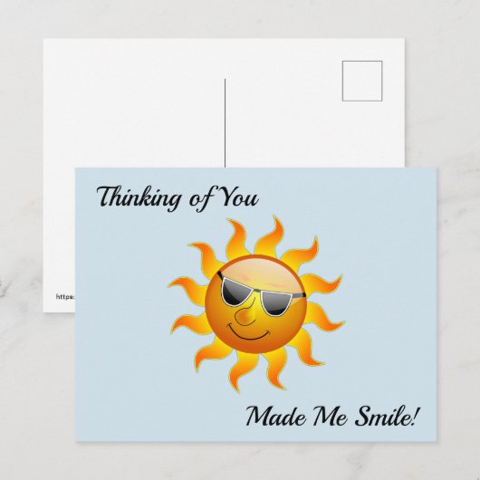 考えるの ポストカード (正面/裏面)