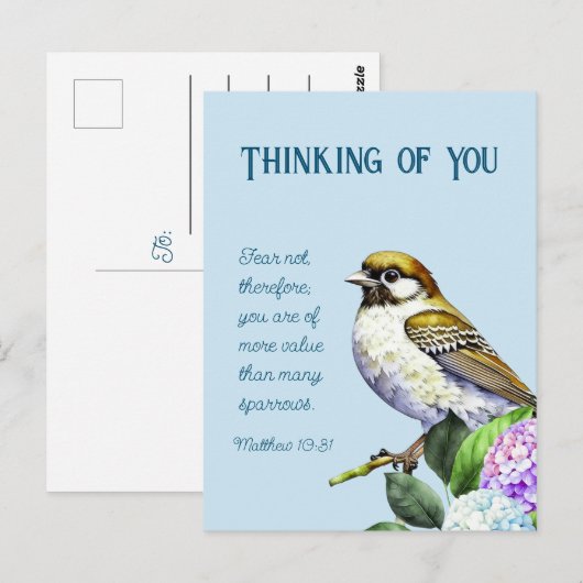 考えるの ポストカード (正面/裏面)