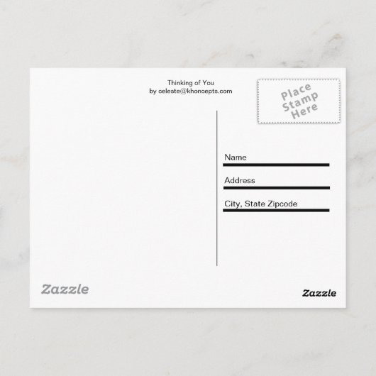 考えるの ポストカード (裏面)