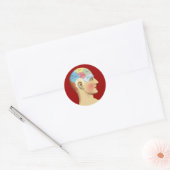 考えるの ラウンドシール (封筒)