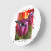 考えるの ラウンド壁時計 (傾斜)