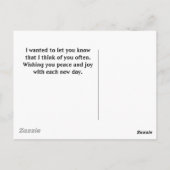 考えるのSaguaro Cactus Photo Peace ポストカード (裏面)