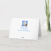 考えるのYgoat Greeting Card カード (裏面)