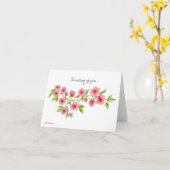 考えるのYouさくらんぼBlomsノートカード カード (黄色い花)