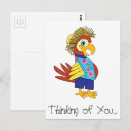 考えるのYou Island Parrotはがき ポストカード
