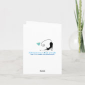 考えるのYou Noteカード カード (裏面)