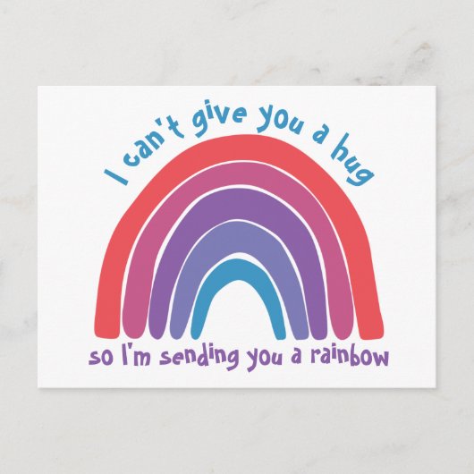 考えるのYou Rainbow Post Card ポストカード (正面)