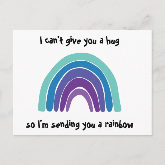 考えるのYou Rainbow Post Card ポストカード (正面)