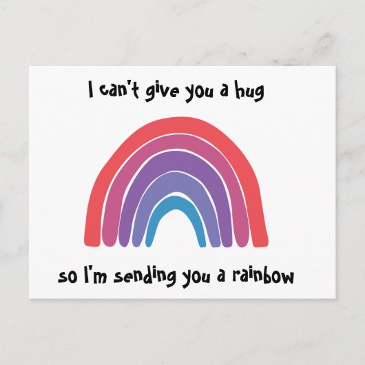 考えるのYou Rainbow Post Card ポストカード (正面)