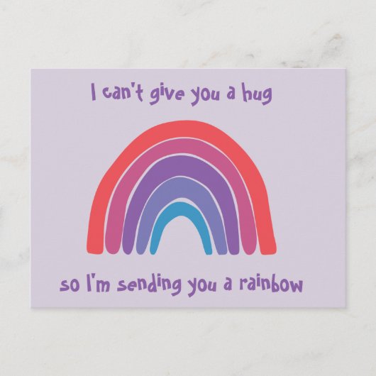 考えるのYou Rainbow Post Card ポストカード (正面)