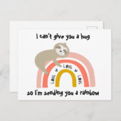 考えるのYou Rainbow Sloth Post Card ポストカード (正面/裏面)