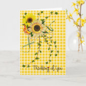 考えるのYou Sunflowers カード (黄色い花)