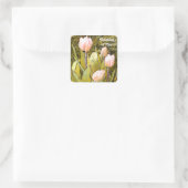 考えるのYou Tulipシール スクエアシール (バッグ)