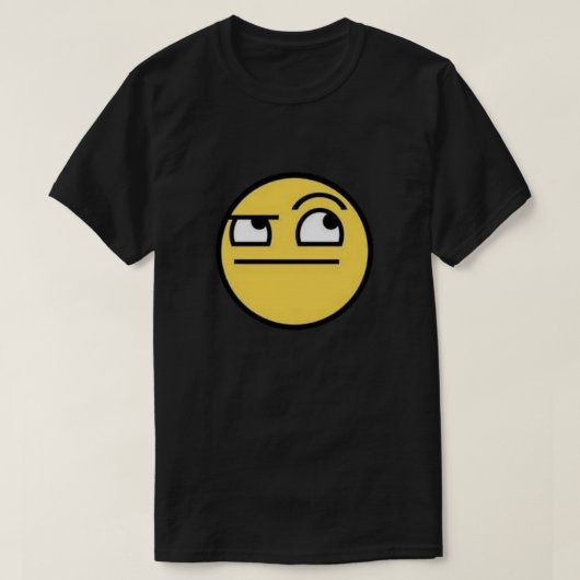 考えるは？絵文字Tシャツ Tシャツ (デザイン正面)