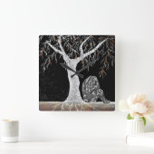 考えるべき人生の一分野 スクエア壁時計 (ホーム)