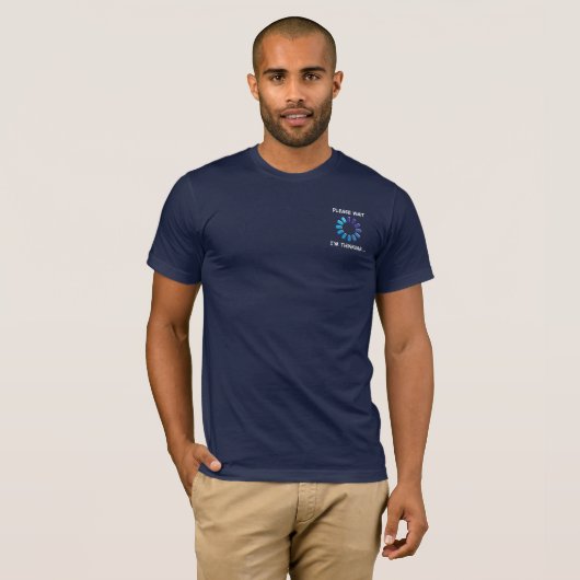 考えるコンピュータープログラマーTシャツ Tシャツ (正面フル)