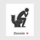 考える人 シール (シート)