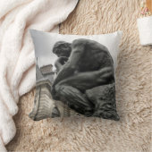 考える人 ロダン パリ彫刻 クッション (ブランケット)