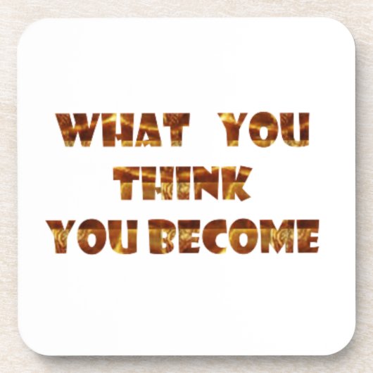 考える何をなります コースター (正面)