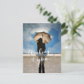 「考える君の娘」プールに映る傘 ポストカード (スタンド正面)