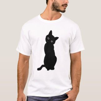 考える猫 Tシャツ