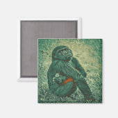 考える猿 マグネット (正面/裏面)