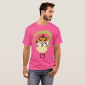 考える猿 Tシャツ (正面フル)