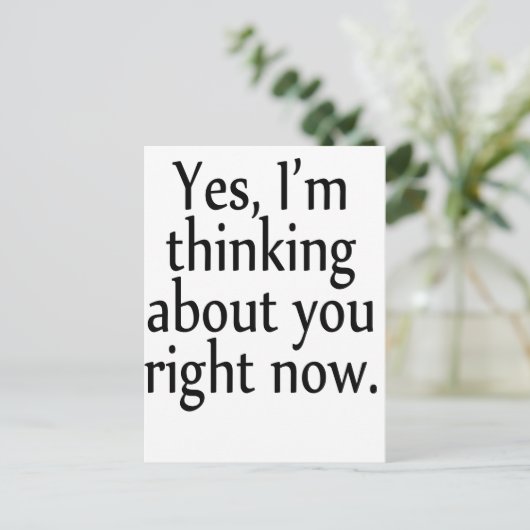 考える ポストカード (スタンド正面)