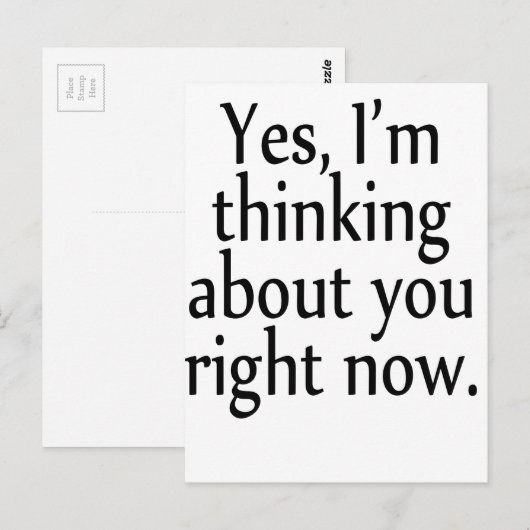 考える ポストカード (正面/裏面)