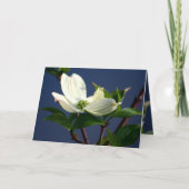 考えるs of You Card かわいらしDogwood Flower Photo カード (正面)