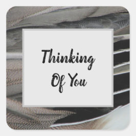 考えるs of You Duck Feather モダン Photo スクエアシール