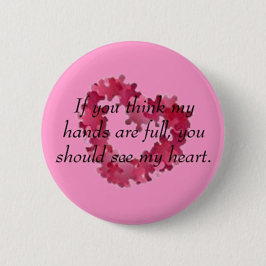 考えれば私の手は完全、y…です 缶バッジ (正面)