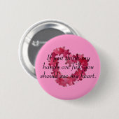 考えれば私の手は完全、y…です 缶バッジ (正面&裏面)