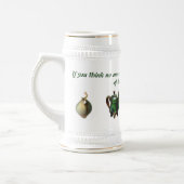 考えれば誰もあなたは生きた、恋しく思いますcouを気にしません ビールジョッキ (左)