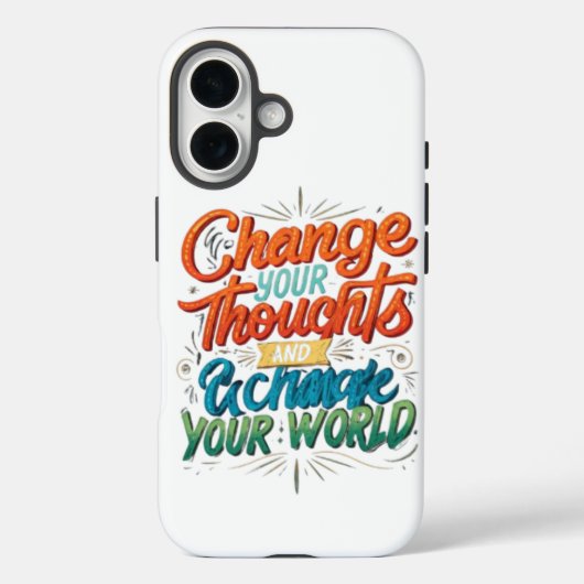 考えを変え、世界のラベルを変える: Case-Mate iPhoneケース (裏面)