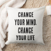 考えを変え、人生を変える クッション (ブランケット)