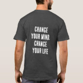 考えを変え、人生を変える Tシャツ (裏面)