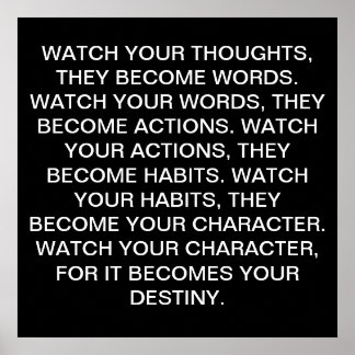 考えを見守る ポスター