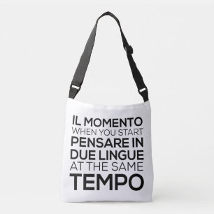 考えインイタリアン- Tote Bag クロスボディバッグ