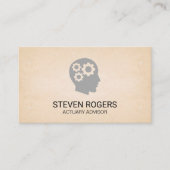 考えギア |保険計理人リスク管理 名刺 (正面)