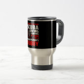 考えスキューバダイビング中頭が切れる退屈な人の趣味 トラベルマグ (正面右)