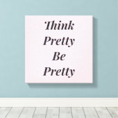 考えスタイリッシュかわいらしかわいらしキャンバス キャンバスプリント (インサイチュ (ウッドフロア))